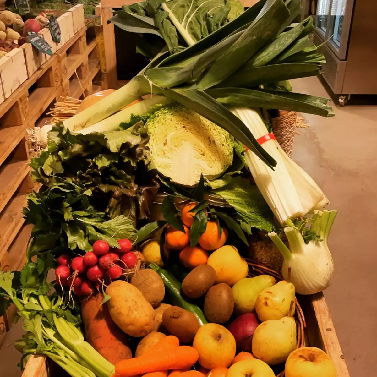 Paniers - Panier de légumes et fruits  (moyen)