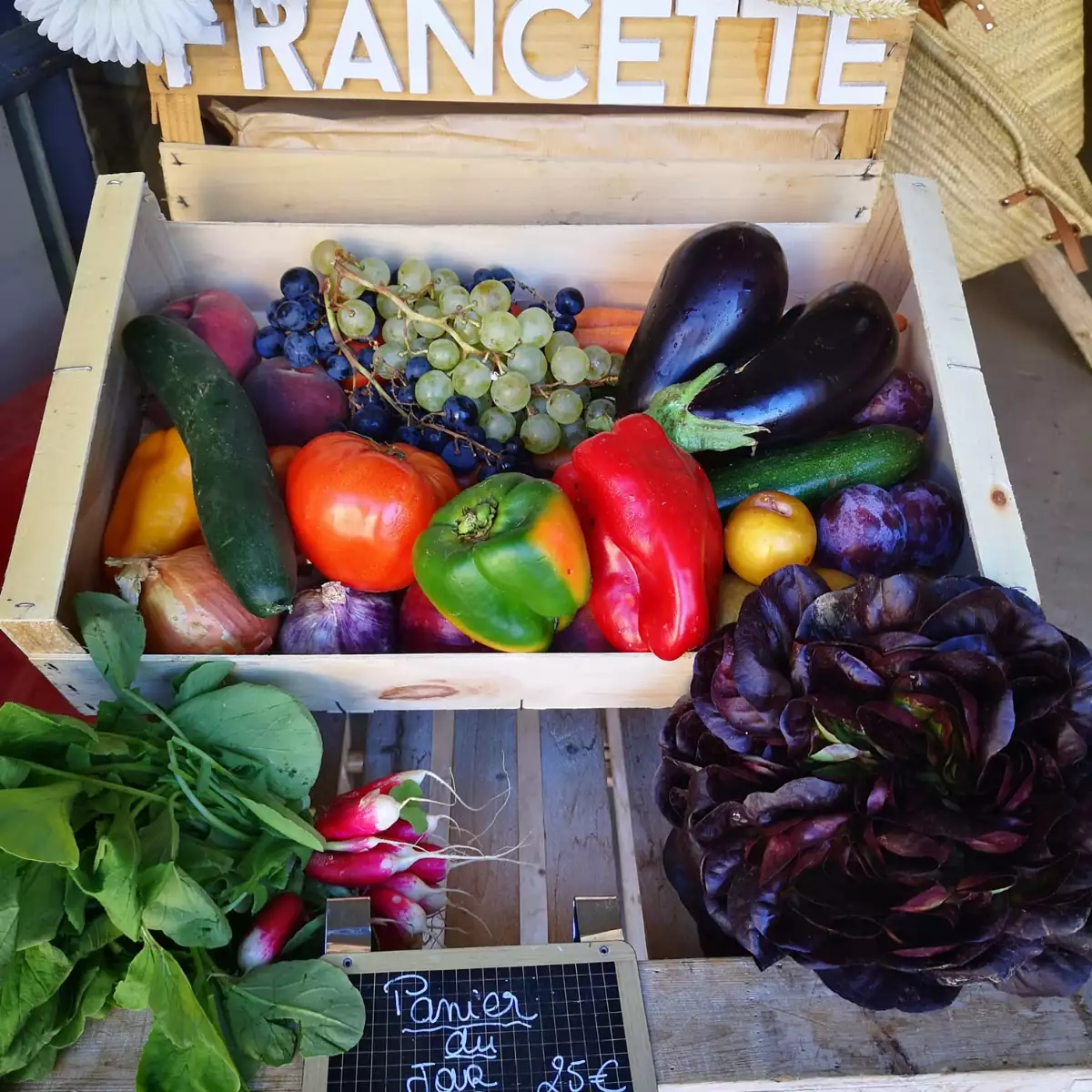 Paniers-  Panier de légumes et fruits  (gros)