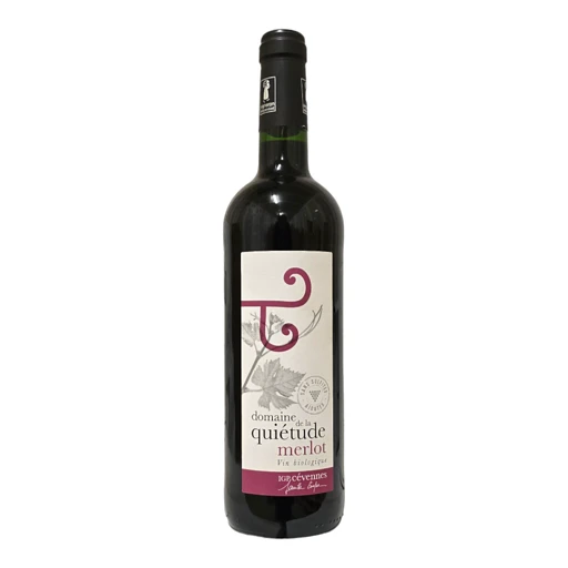 Vin rouge Merlot sans sulfites Quiétude - bouteille 75 cl
