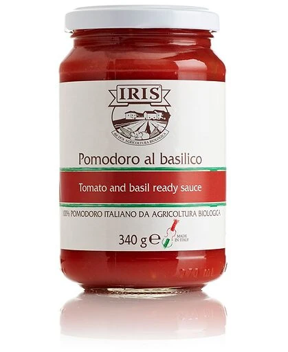 Pulpe de tomates au basilic - 340g